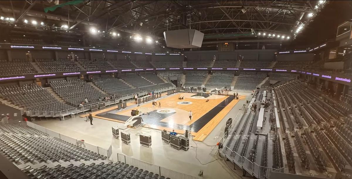 Turda Arena, transformată în mai puțin de 24 de ore pentru meciul lui U-BT Cluj-Napoca din EuroCup