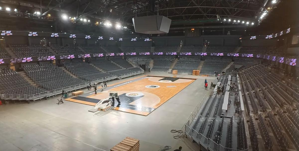 Turda Arena, transformată în mai puțin de 24 de ore pentru meciul lui U-BT Cluj-Napoca din EuroCup