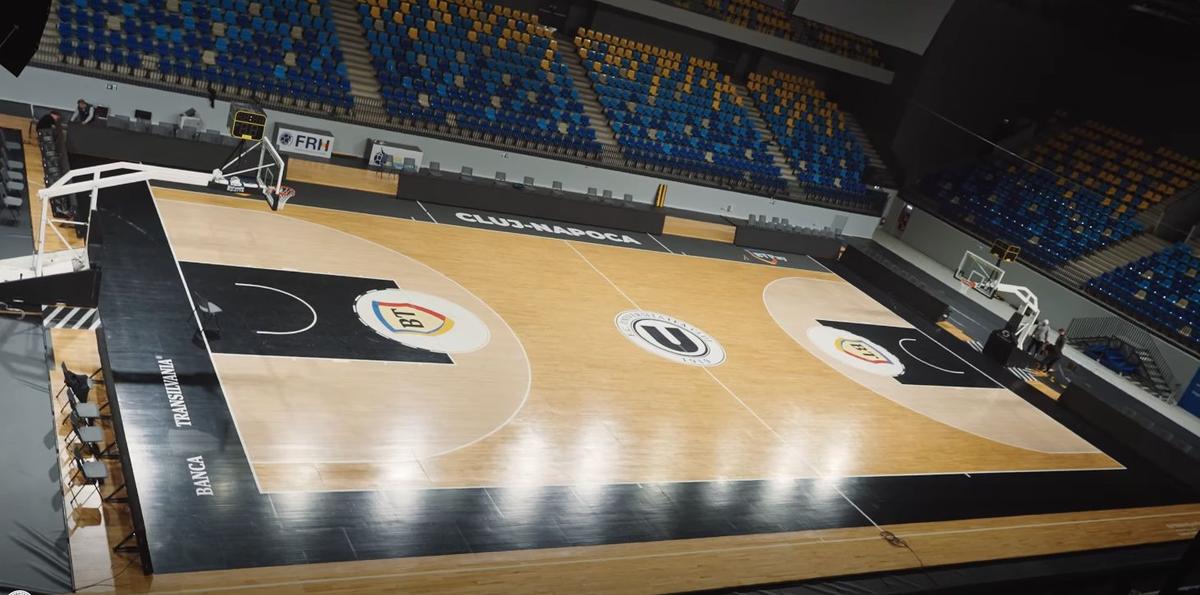 Turda Arena, transformată în mai puțin de 24 de ore pentru meciul lui U-BT Cluj-Napoca din EuroCup