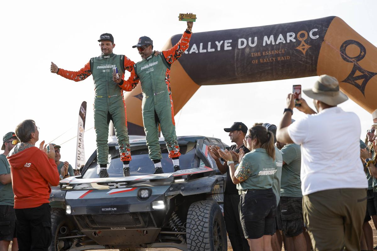 Nasser Al-Attiyah și Dacia Sandrider, imagini din 2025 // foto: Imago
