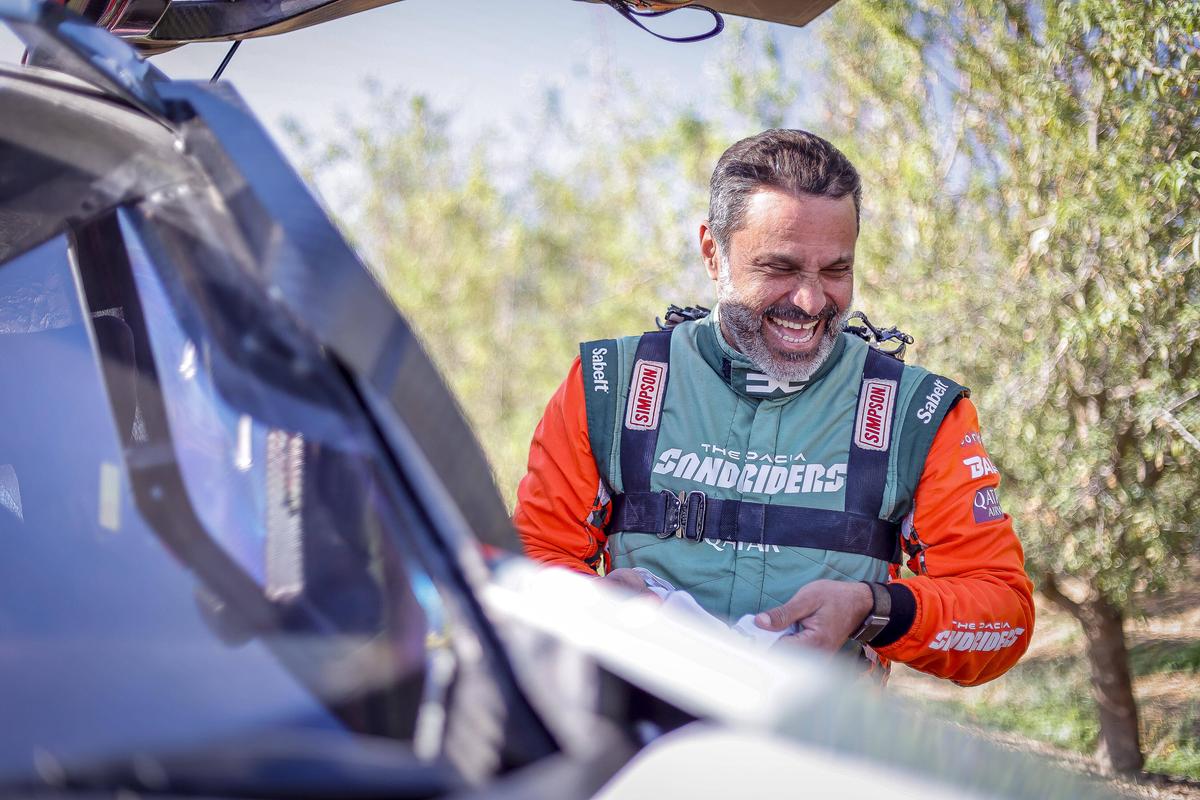 Nasser Al-Attiyah și Dacia Sandrider, imagini din 2025 // foto: Imago