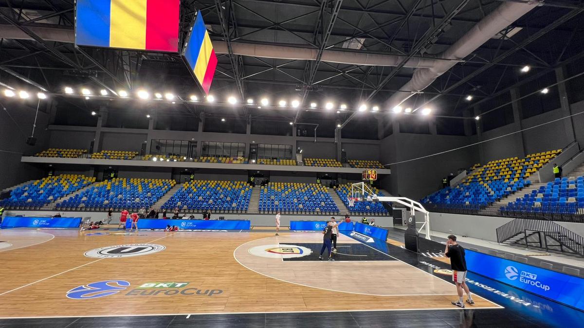 Turda Arena, transformată în mai puțin de 24 de ore pentru meciul lui U-BT Cluj-Napoca din EuroCup