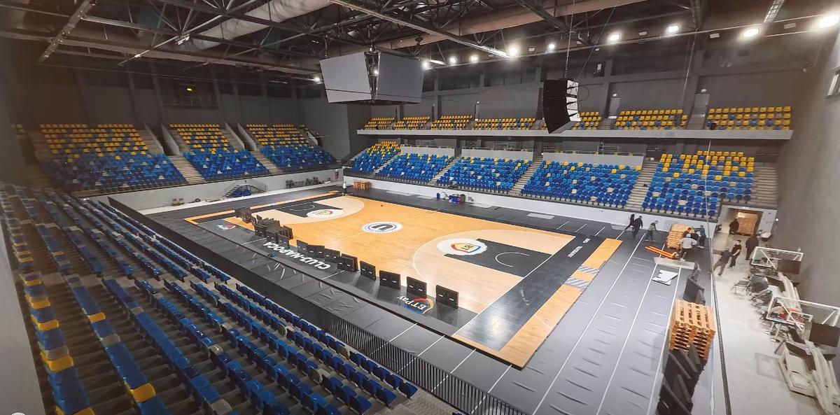 Turda Arena, transformată în mai puțin de 24 de ore pentru meciul lui U-BT Cluj-Napoca din EuroCup