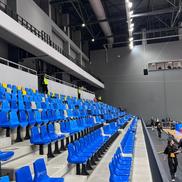 Sala din Turda, modificată pentru meciul lui U-BT Cluj-Napoca / FOTO: David Istrate (GSP.ro)