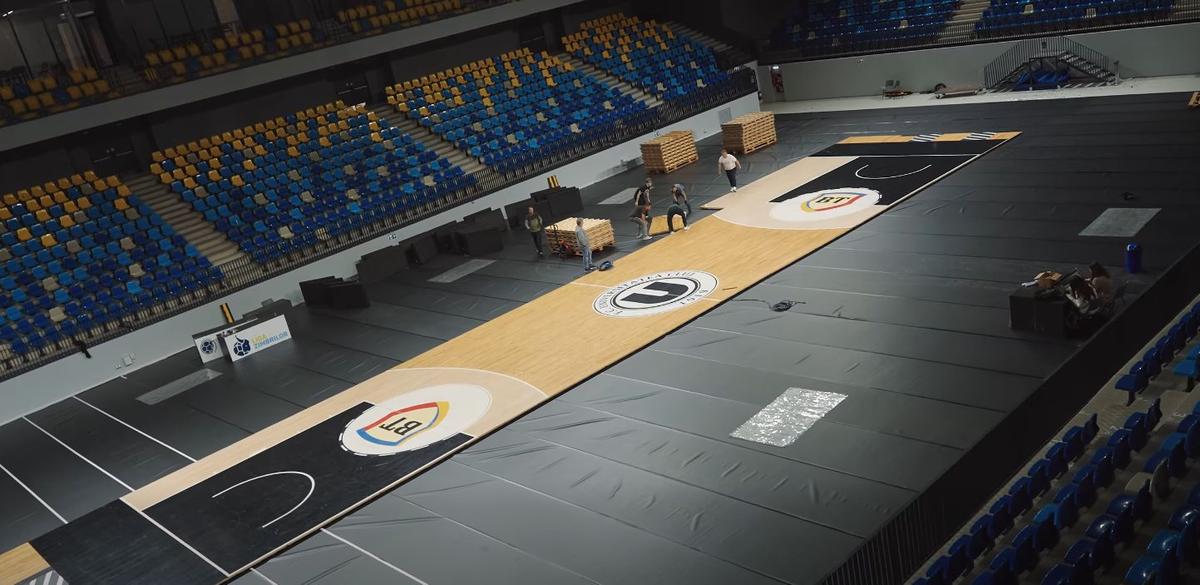 Turda Arena, transformată în mai puțin de 24 de ore pentru meciul lui U-BT Cluj-Napoca din EuroCup