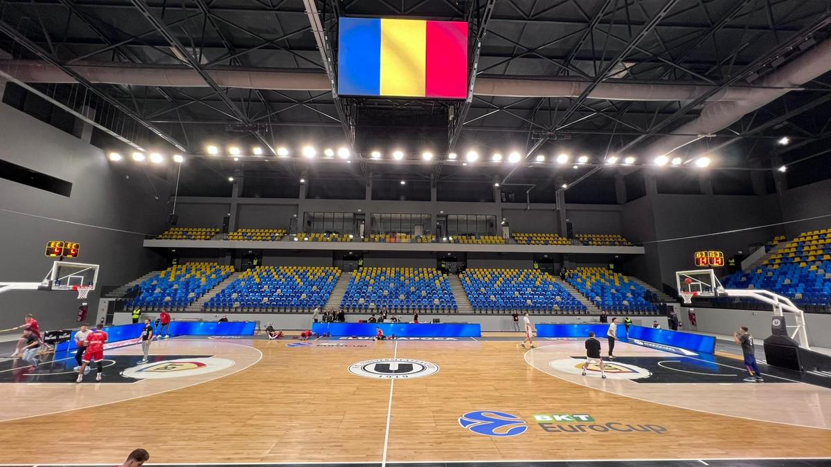 Turda Arena, transformată în mai puțin de 24 de ore pentru meciul lui U-BT Cluj-Napoca din EuroCup