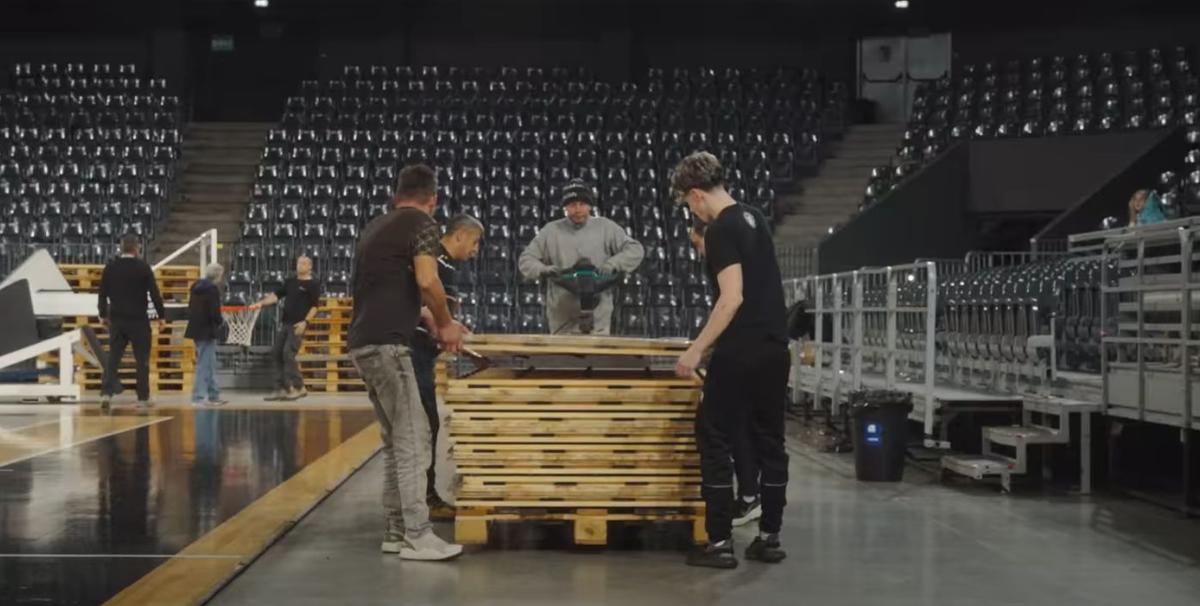 Turda Arena, transformată în mai puțin de 24 de ore pentru meciul lui U-BT Cluj-Napoca din EuroCup