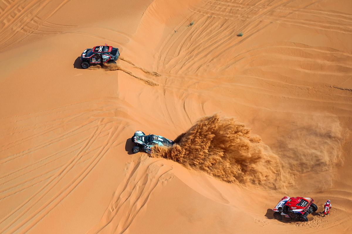 Nasser Al-Attiyah și Dacia Sandrider, imagini din 2025 // foto: Imago