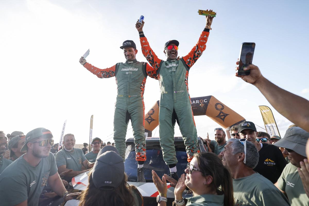 Nasser Al-Attiyah și Dacia Sandrider, imagini din 2025 // foto: Imago