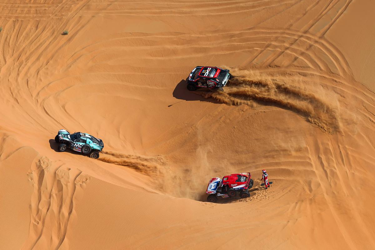 Nasser Al-Attiyah și Dacia Sandrider, imagini din 2025 // foto: Imago