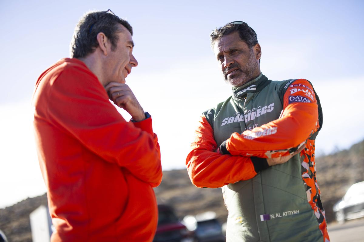 Nasser Al-Attiyah și Dacia Sandrider, imagini din 2025 // foto: Imago