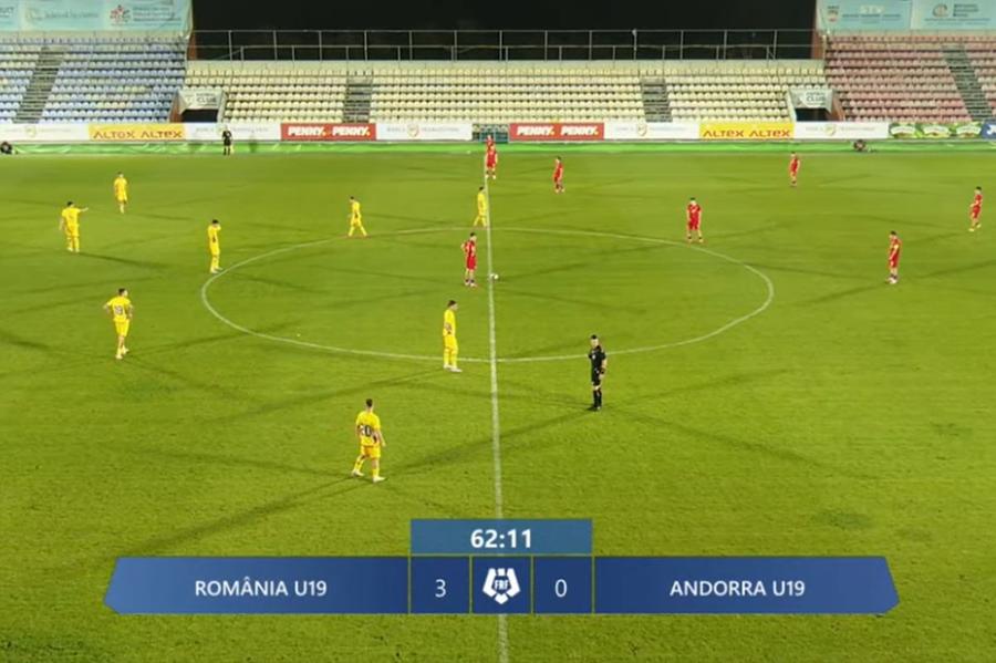 Debut cu dreptul pentru România U19 în preliminariile EURO 2026! Cât s-a terminat duelul contra Andorrei U19