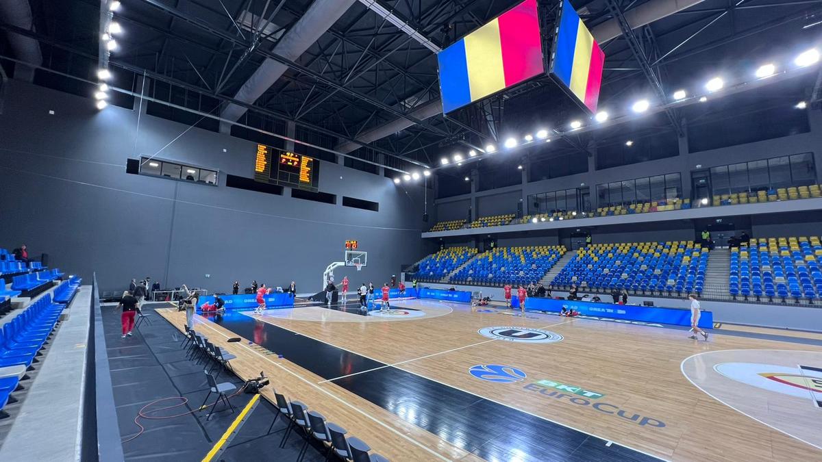 Turda Arena, transformată în mai puțin de 24 de ore pentru meciul lui U-BT Cluj-Napoca din EuroCup