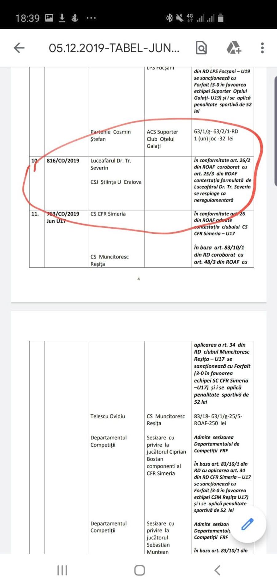 EXCLUSIV / FACSIMIL Nereguli și acuze în serie la o competiție de juniori: „Craiova a trișat! Nu se poate să faci așa mizerii la copii de 9 ani!” » Reacțiile celor implicați