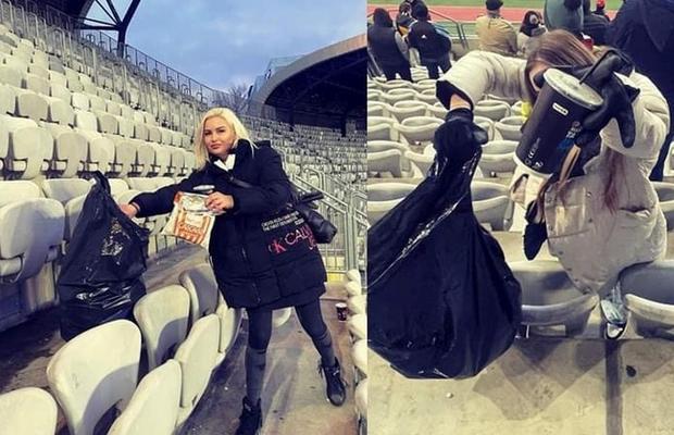 „Japonezii” de la Cluj » Imaginile week-end-ului în Liga 1, fanii au strâns gunoaiele din stadion: „Era de așteptat să se întâmple asta în Ardeal”