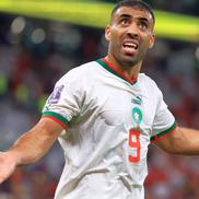 Abderrazak Hamdallah, în meciul cu Belgia din faza grupelor / Sursă foto: Guliver/Getty Images