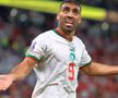 Abderrazak Hamdallah, în meciul cu Belgia din faza grupelor / Sursă foto: Guliver/Getty Images