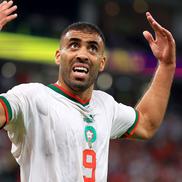 Abderrazak Hamdallah, în meciul cu Belgia din faza grupelor / Sursă foto: Guliver/Getty Images