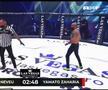Yamato Zaharia - Ovidiu Neveu, cea mai așteptată luptă RXF, s-a terminat într-un cor de fluierături » „Ploaie” de sticle aruncate din tribune! Ce a declanșat haosul