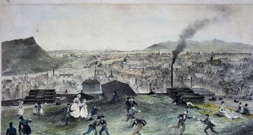 Meci de fotbal în Edinburgh, 1841
