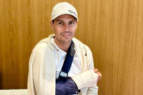 Rafael Nadal, cu mâna în ghips/Foto: Instagram (Rafael Nadal)