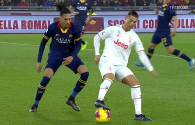 VIDEO Dribling senzațional în derby-ul AS Roma - Juventus 1-2 » Ronaldo l-a ridiculizat pe Smalling!