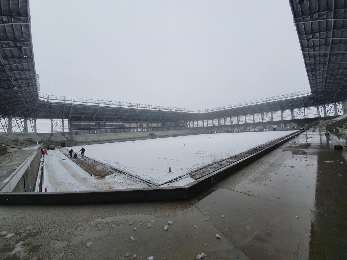 VIDEO + FOTO Se lucrează intens la arena de 20 de milioane de euro construită Guvernul maghiar în România! Când va fi gata + o echipă din Champions League la inaugurare