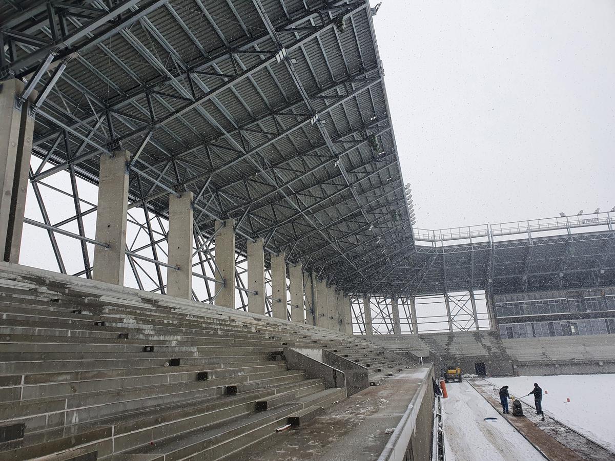 VIDEO + FOTO Se lucrează intens la arena de 20 de milioane de euro construită Guvernul maghiar în România! Când va fi gata + o echipă din Champions League la inaugurare