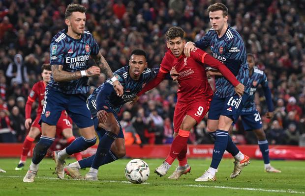 Greu fără Salah și Mane » Liverpool, remiză „albă” cu Arsenal în turul semifinalei Cupei Ligii Angliei