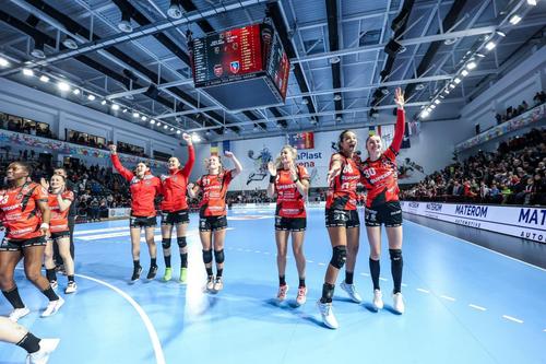 Gloria Bistrița a câștiga deplasarea de la  HSG Bensheim, scor 35-27
FOTO: Facebook/ Gloria Bistrița