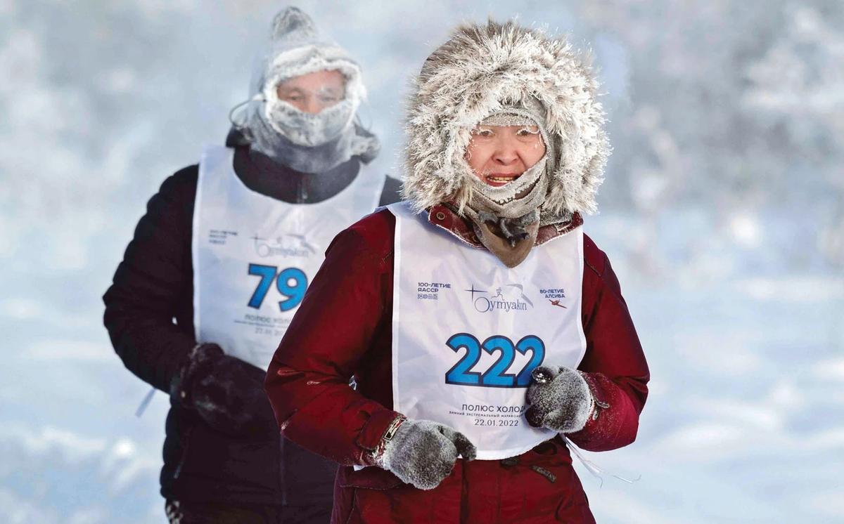 Maraton la -52 de grade Celsius în Siberia