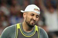 Nick Kyrgios, eliminat în primul tur la Australian Open! Un jucător din Top 10 a abandonat, din cauza unei dureri la șold