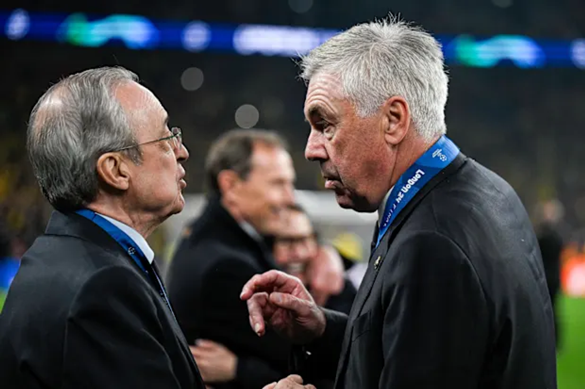 Cele mai tari imagini după Real Madrid - Barcelona » Raphinha l-a făcut să râdă pe Florentino Perez
