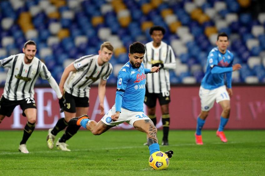 Lorenzo Insigne a înscris singurul gol din Napoli - Juventus 1-0 // foto: Guliver/gettyimages
