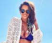 Andreea Bododel, fosta soție a fotbalistului Tibi Bălan, participă la emisiunea TV „Splash! Vedete la apă”.