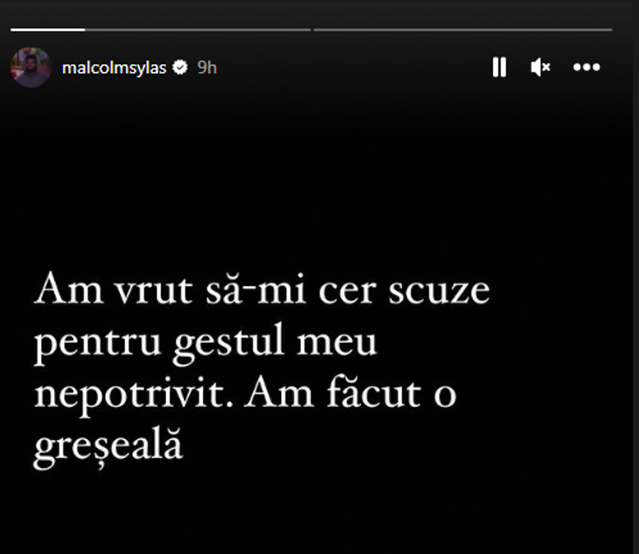 Edjouma, mesaj la miezul nopții după faultul de K1 asupra lui Armaș: „Am făcut o greșeală”