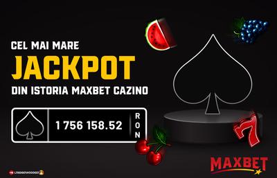 Cel mai mare JACKPOT din istoria MaxBet.ro a fost câștigat
