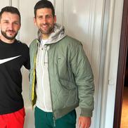 Andrei Panait, alături de Novak Djokovic / Sursă foto: Instagram