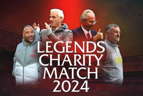 Afișul meciului caritabil din martie 2024 // sursă foto: liverpoolfc.com