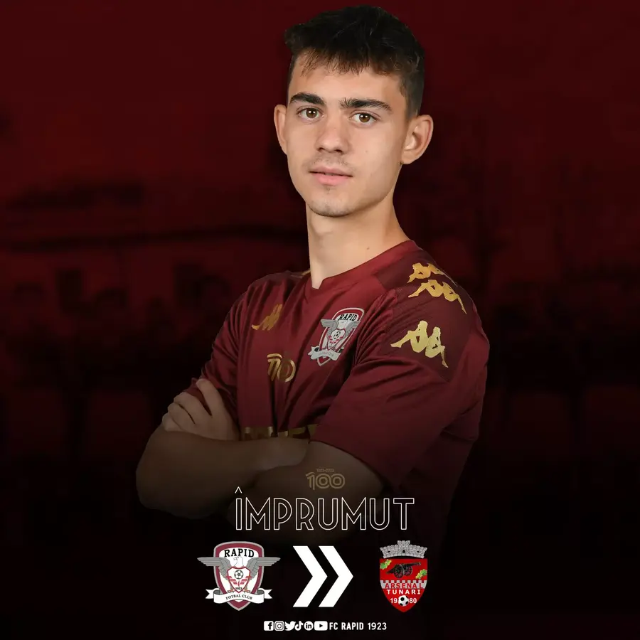 Rareș Stanciu Rapid a mai cedat un fotbalist în Liga 2 » Va juca alături de Adi Petre, Deniz Giafer și Atanas Trică