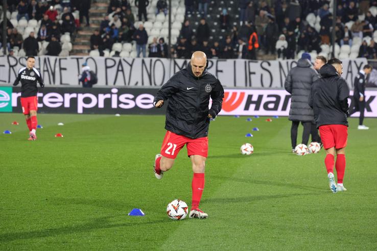 Imagini de la încălzire PAOK - FCSB / Foto: Ionuț Iordache GSP