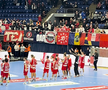 Dinamo, învinsă de Veszprem și la returul din Liga Campionilor » Moment emoționant în minutul 8 al meciului din Polivalentă