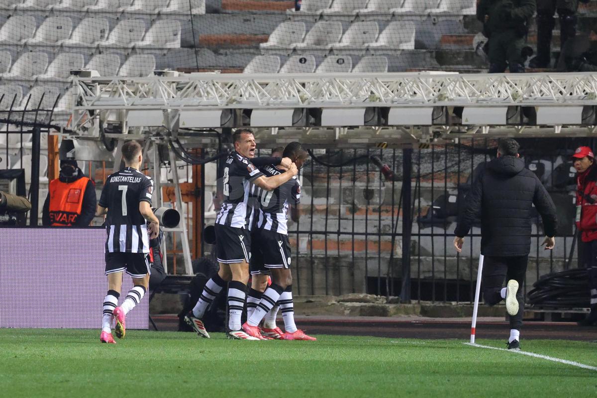 PAOK - FCSB, imagini din meci // Europa League, play-off, 13.02.2025