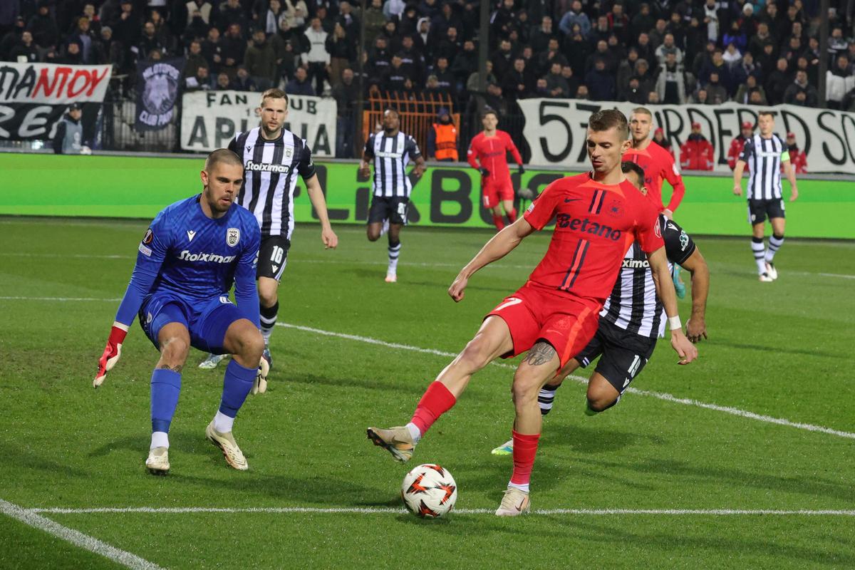 PAOK - FCSB, imagini din meci // Europa League, play-off, 13.02.2025