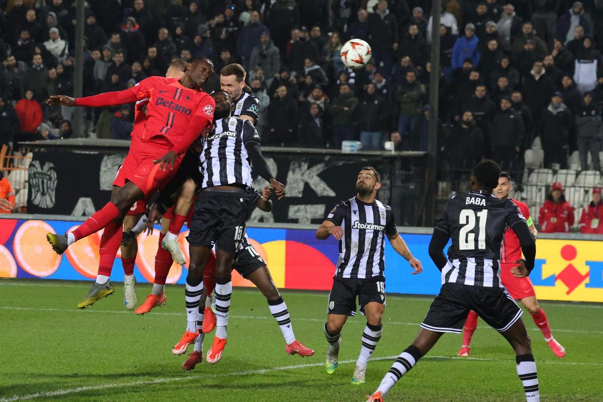 PAOK - FCSB, imagini din meci // Europa League, play-off, 13.02.2025