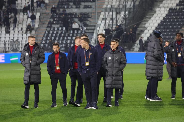 PAOK - FCSB » Delegația roș-albaștrilor, în frunte cu Mihai Stoica, în inspecție pe „Toumba” / foto: Ionuț Iordache