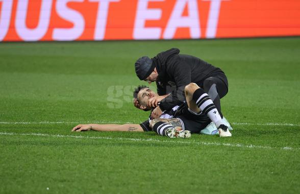 Accidentare HORROR în PAOK - FCSB » Jucătorul nu a mai putut continua partida