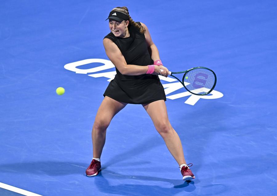Jelena Ostapenko la Doha FOTO Imago Images Iga Swiatek e în semifinale la Doha, unde întâlnește o jucătoare pe care nu a învins-o până acum » Poloneza a explicat de ce nu sparge rachete