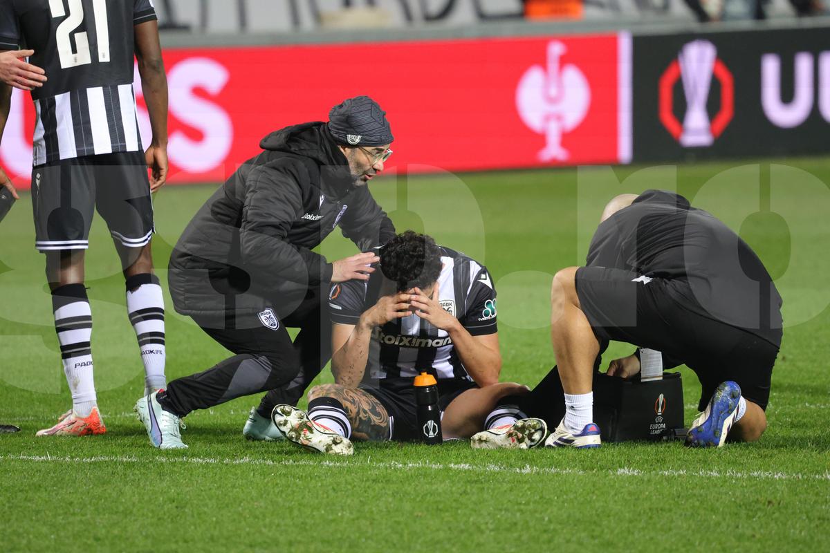 Accidentare HORROR în PAOK - FCSB » Jucătorul nu a mai putut continua partida