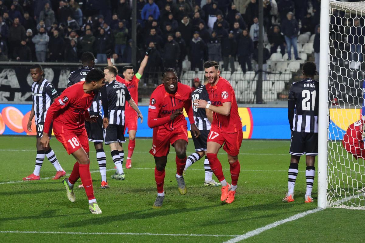 PAOK - FCSB, imagini din meci // Europa League, play-off, 13.02.2025